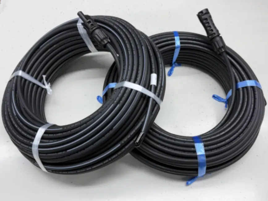 太陽光発電用ケーブル H1Z2Z2-K 4.sq コネクタ付き