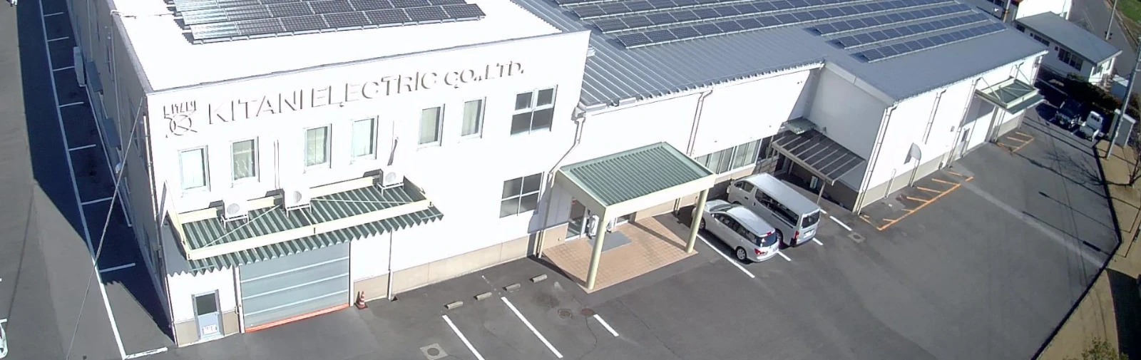 木谷電器株式会社 滋賀事業所。20t〜160tのプレス加工、および精密プレス金型製作・部品製作の主力製造拠点。