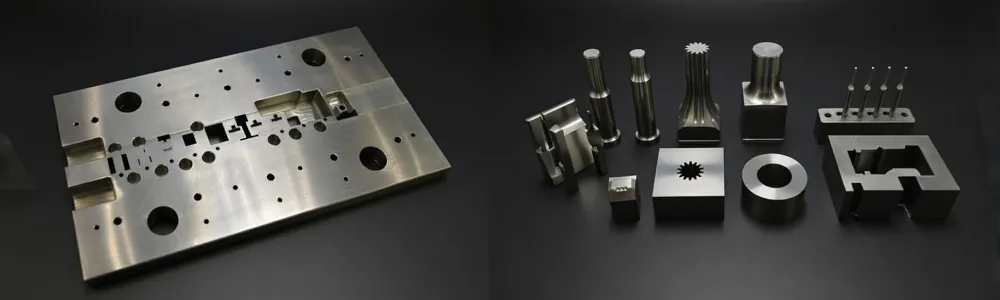 木谷電器が製作する高精度プレス金型の主要構成部品とプレート